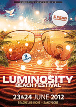 Flyer: Luminosity Beach Festival 2012