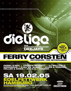 Die Liga der außergewöhnlichen DJs: Ferry Corsten @ Edelfettwerk, Hamburg [Thumbnail]