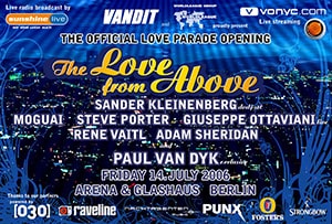 The Love from Above: Sander Kleinenberg, Giuseppe Ottaviani, Paul van Dyk @ Arena & Glashaus, Berlin [Thumbnail]