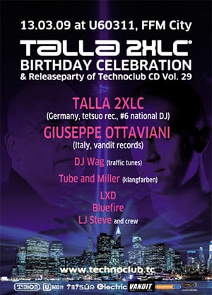 Technoclub: Talla 2XLC, Giuseppe Ottaviani @ U60311, Frankfurt am Main [Thumbnail]