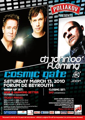 Cosmic Gate, John '00' Fleming @ Forum de Beyrouth, Beirut [Thumbnail]