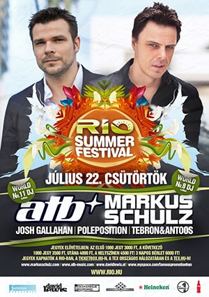 Rio Summer Festival: ATB, Markus Schulz @ Club Rio, Budapest [Thumbnail]