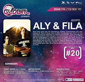 Aly & Fila @ Zouk Club, Kuala Lumpur [Back] [Thumbnail]