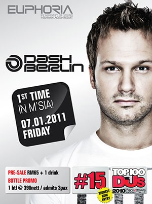 Euphoria by Ministry of Sound: Dash Berlin @ Sunway Lagoon Resort, Petaling Jaya [Thumbnail]