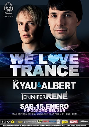 We love Trance: Kyau & Albert, Jennifer Rene @ Hipodrome del Sur, Guatemala [Thumbnail]
