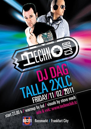 Technoclub: DJ Dag, Talla 2XLC @ U60311, Frankfurt am Main [Thumbnail]