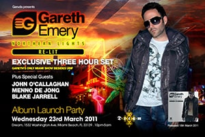 Gareth Emery "Northern Lights" (Re-Lit) Album Launch Party @ Dream Nightclub, Miami [Thumbnail]