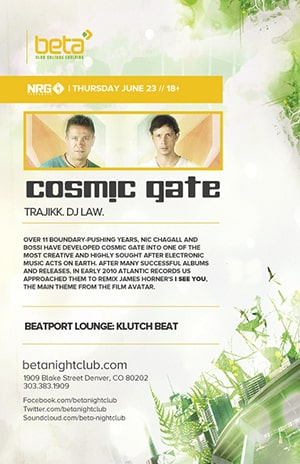 Cosmic Gate @ Beta Nightclub, Denver [Thumbnail]