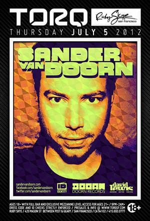 Sander van Doorn @ Ruby Skye, San Francisco [Thumbnail]