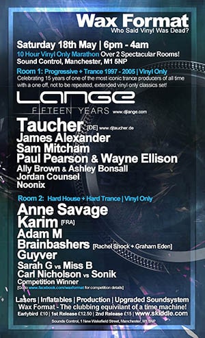 Wax Format: Lange, Taucher, ... @ Sound Control, Manchester [2] [Thumbnail]