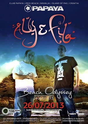 Beach Odyssey: Aly & Fila @ Papaya Club, Novalja, Insel Pag [Thumbnail]