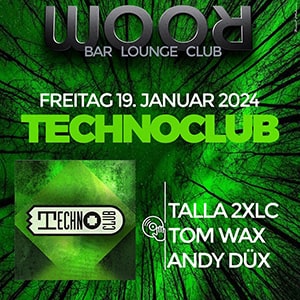 Technoclub: Talla 2XLC, Tom Wax, Andy Düx @ Room, Bad Dürkheim [Thumbnail]