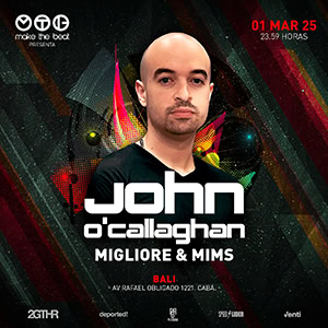 John O'Callaghan @ Club Bali, Buenos Aires [Thumbnail]