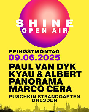 Shine Open Air: Paul van Dyk, Kyau & Albert @ Puschkin Strandgarten, Dresden [Thumbnail]