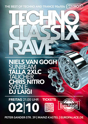 Techno Classix Rave @ Euro Palace, Mainz-Kastel, Wiesbaden [Thumbnail]